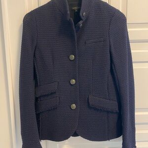 Rag & Bone Textured Navy Blazer